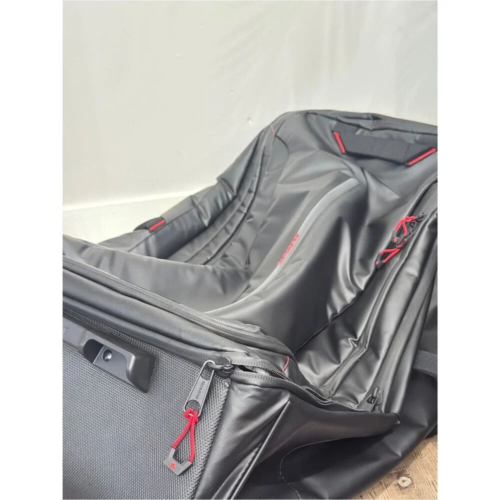 Samsonite 🔥✈️ECODIVER LARGE WHEELED DUFFEL Black Rolling Bag Telescopic Handle